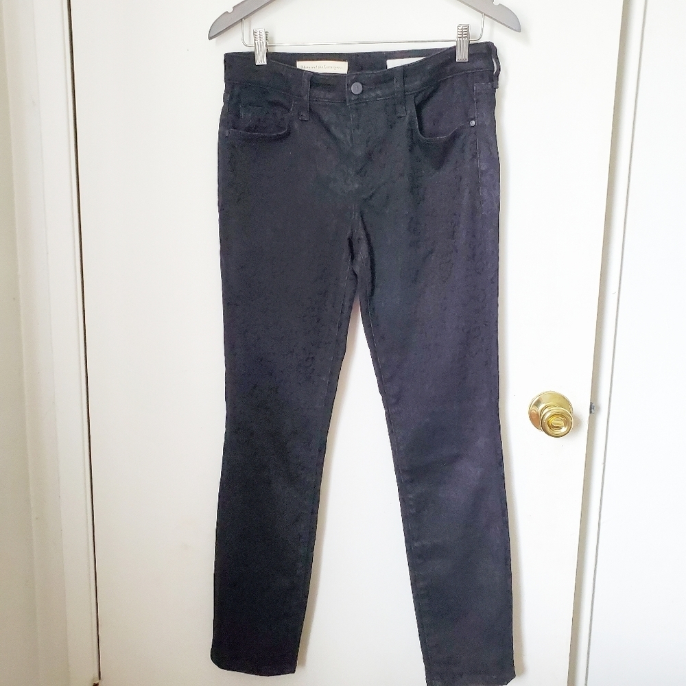 Pilcro jeans STET Black straight leg jeans flocked jeans 29 stretch comfortable - Picture 2 of 10